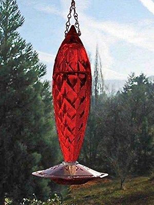 Songbird Essentials SE4003 Crystal Spiral Glass Hummingbird Feeder