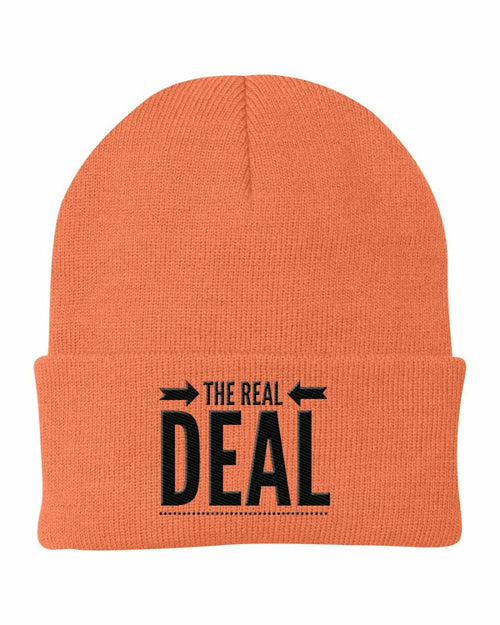 Uniquely You Beanie Cap - The Real Deal Embroidered Graphic / Cuffed