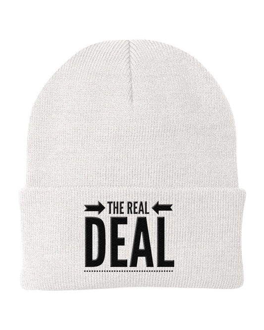 Uniquely You Beanie Cap - The Real Deal Embroidered Graphic / Cuffed